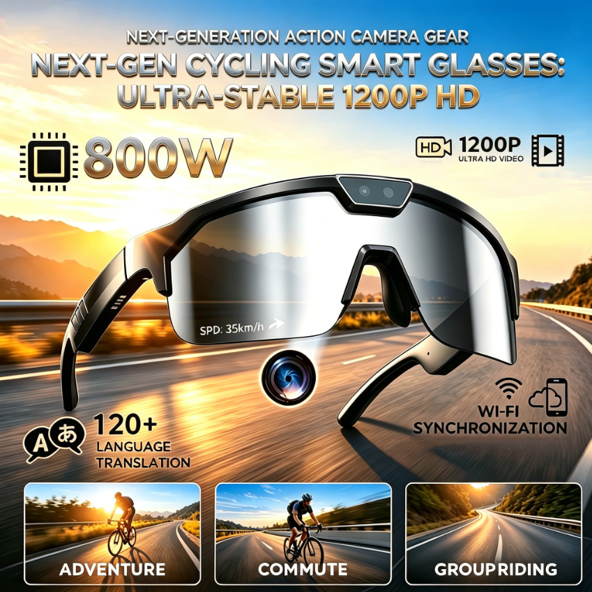 Photography Japanese - 2026 Cycling Glasses with 800W HD