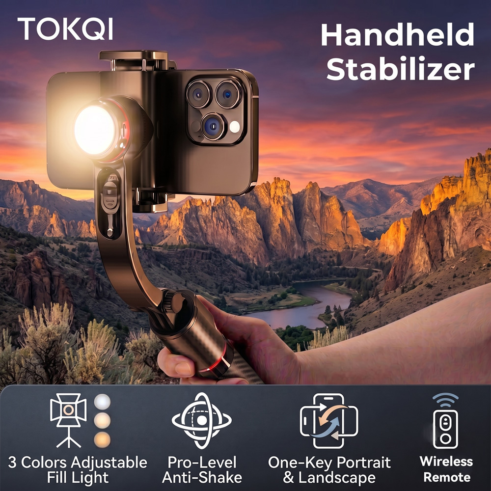 Photography Basics - TOKQI Gimbal Stabilizer Anti-Shake Aluminum Alloy