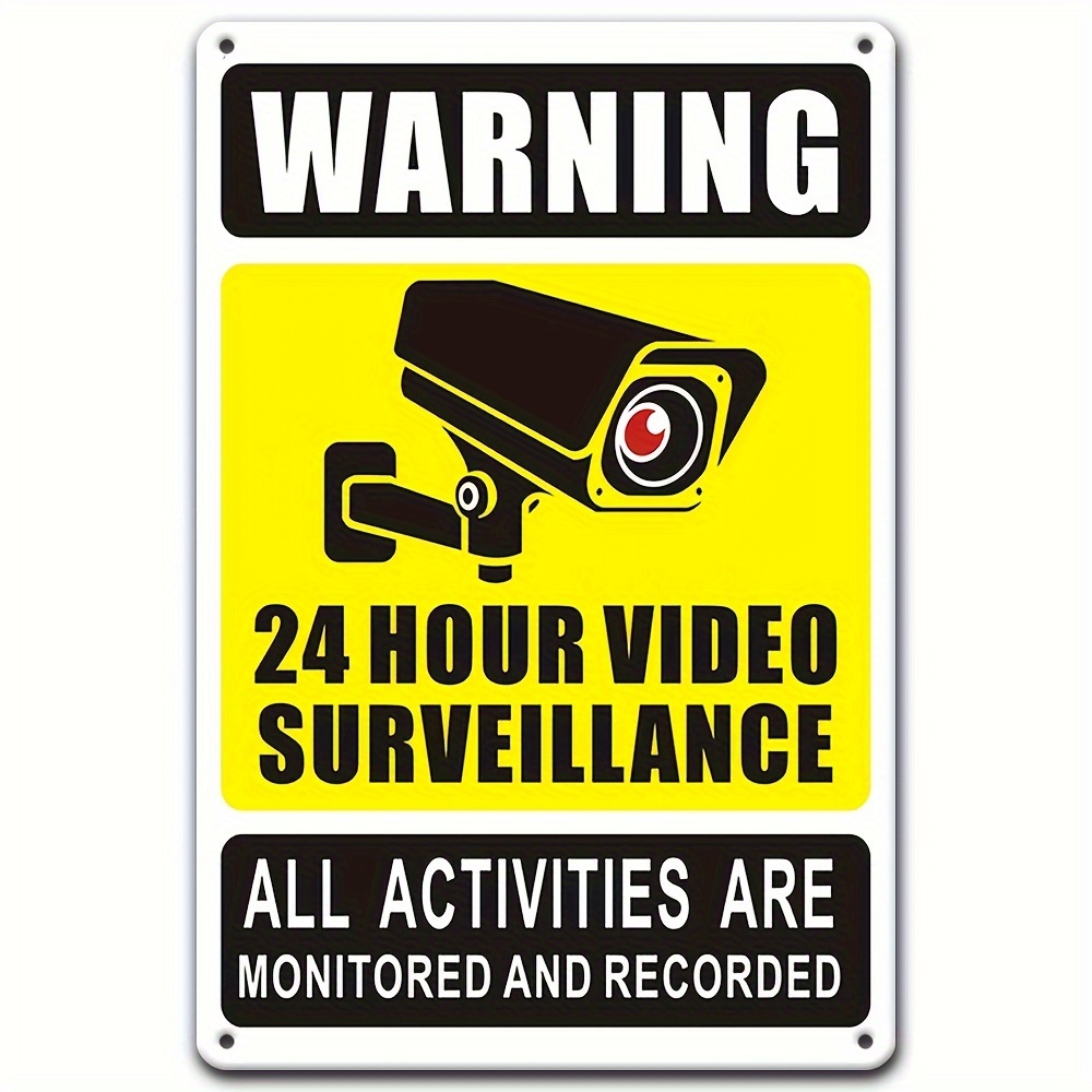 24/7 Video Surveillance Warnin - Photography Outdoor review and price