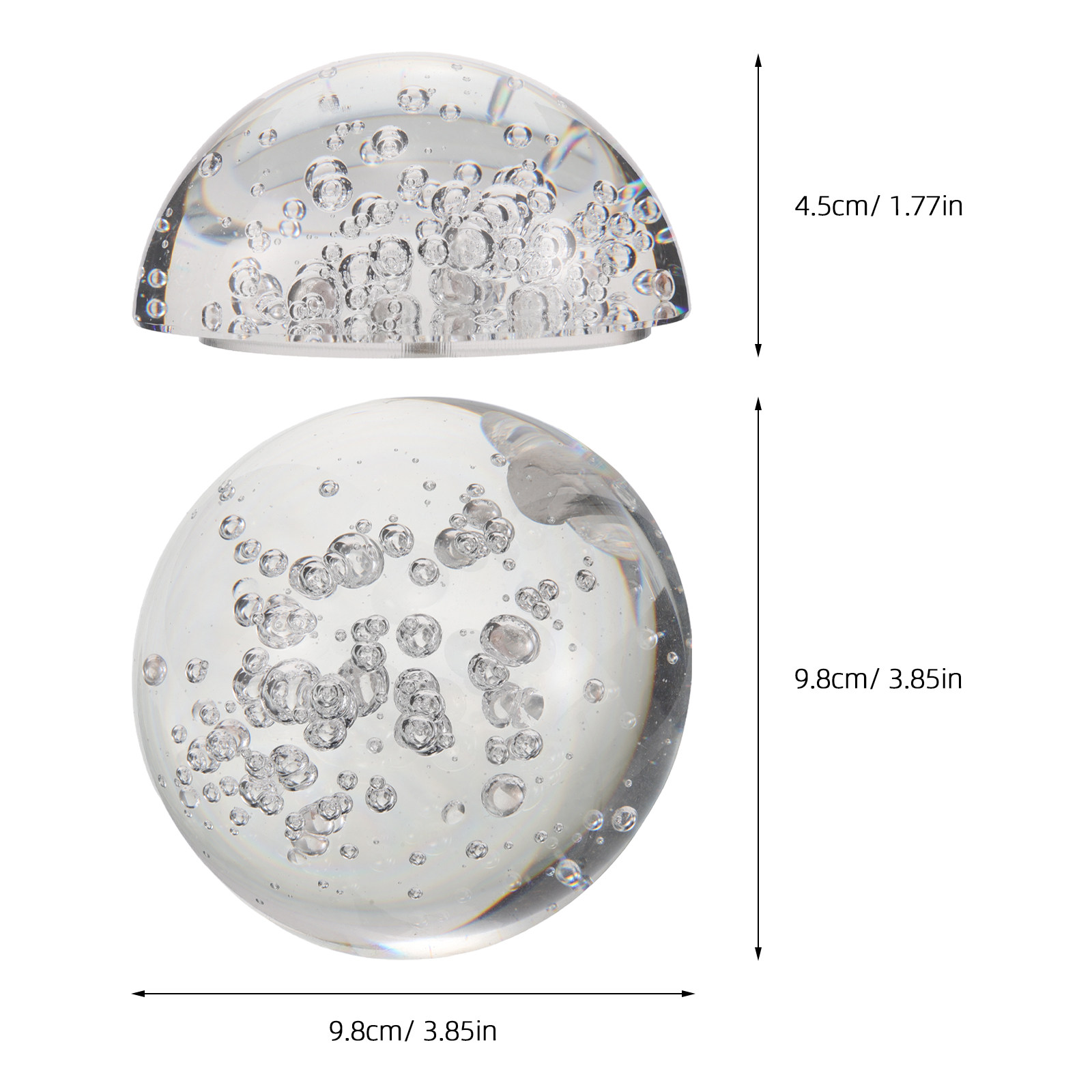 Semicircle Crystal Decoration  - Lens Ball Crystal review and price