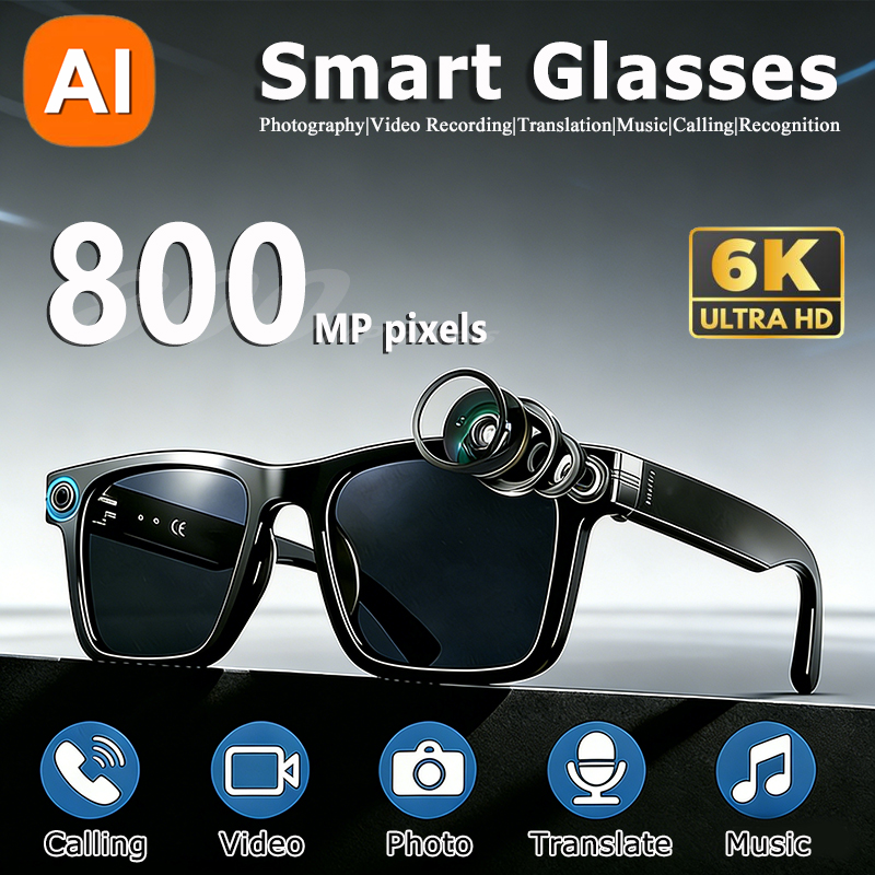 6K HD AI Camera Glasses 800MP  - Photography Japanese review and price